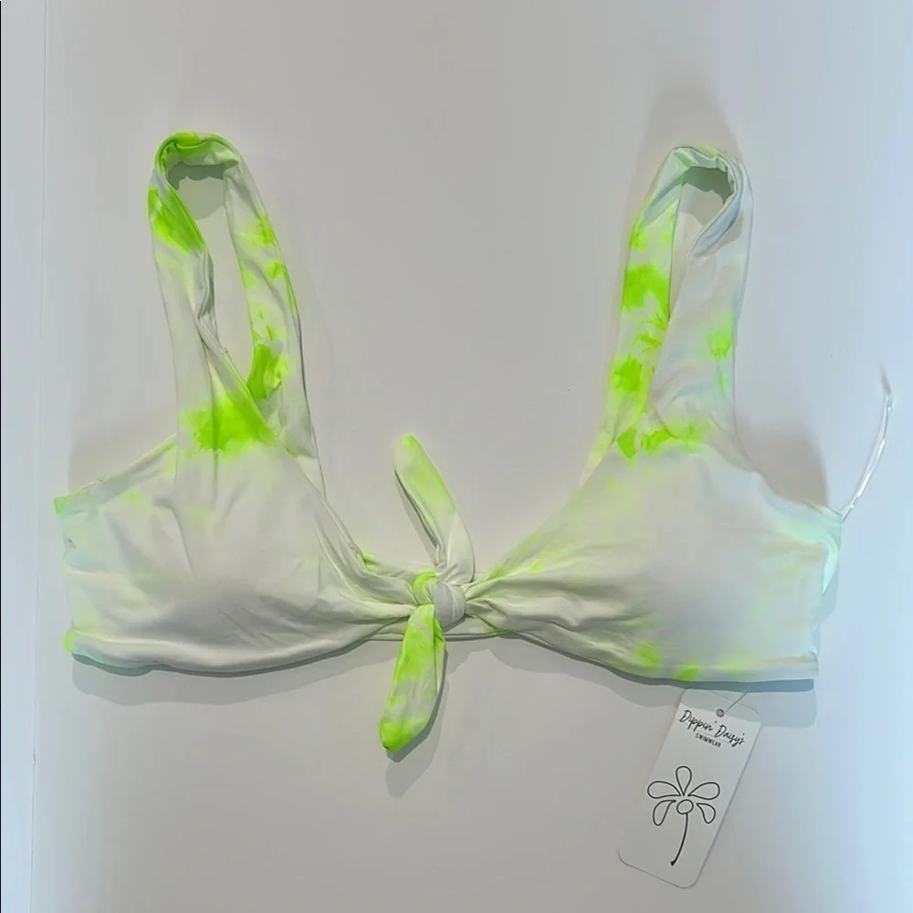 Dippin' Daisy's tie dye bikini swim top size small new